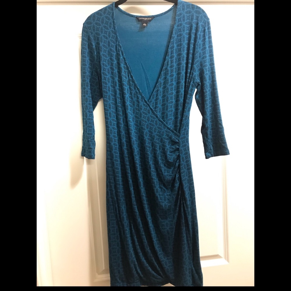 Banana Republic Faux Wrap Midi Dress